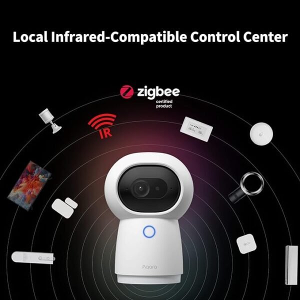 Telecamera + Hub Aqara G3 per Interni 2K 3MP P&T 360° - immagine 4