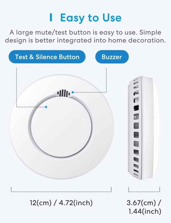 Meross Rilevatore Fumo Smart RF [EN 14604] - Apple HomeKit - immagine 4