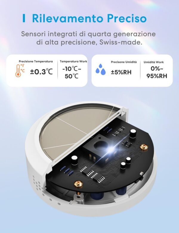 Sensore Temperatura&Umidità Meross- Apple HomeKit - immagine 4
