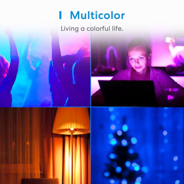 Lampadina Meross A70 Smart Wi-Fi RGB + CCT - Apple HomeKit - immagine 3