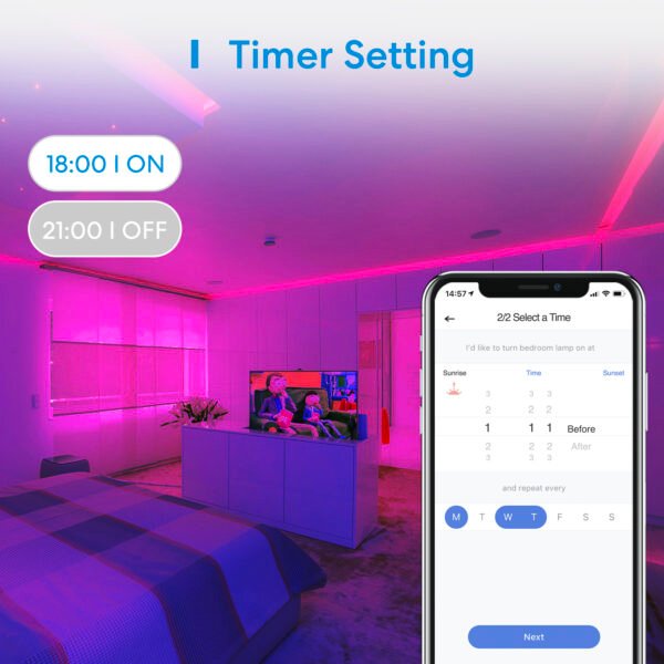 Meross Striscia LED RGBW Smart Wi-Fi 10m - Apple HomeKit - immagine 2