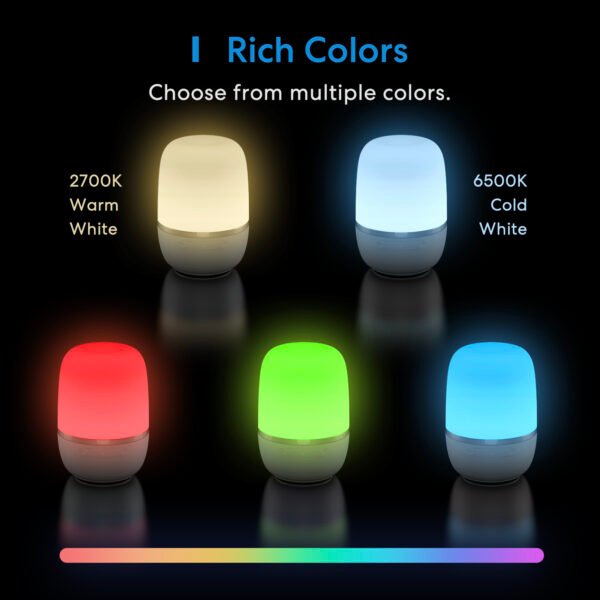 Meross Lampada da comodino a Led Mini Wi-Fi RGBWW - immagine 4