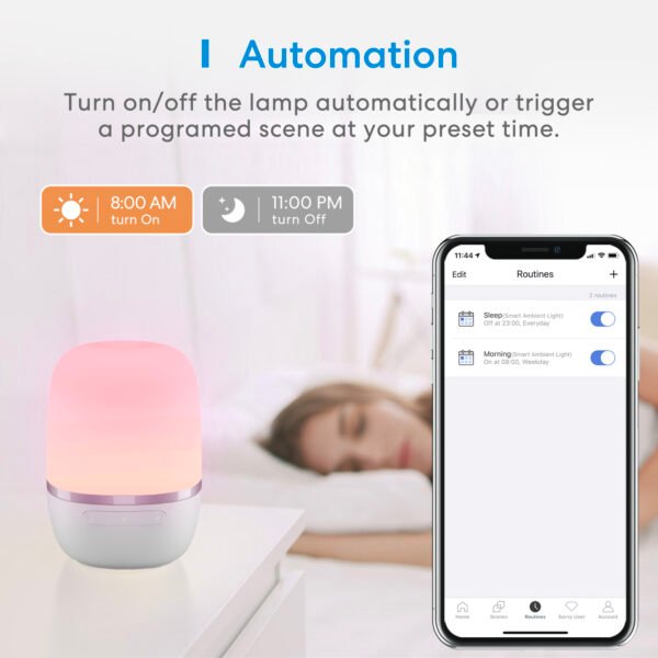 Meross Lampada da comodino a Led Mini Wi-Fi RGBWW - immagine 3