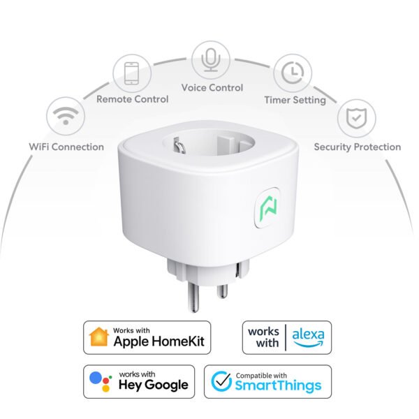 Meross Presa Schuko Smart Wi-Fi Apple HomeKit - immagine 3