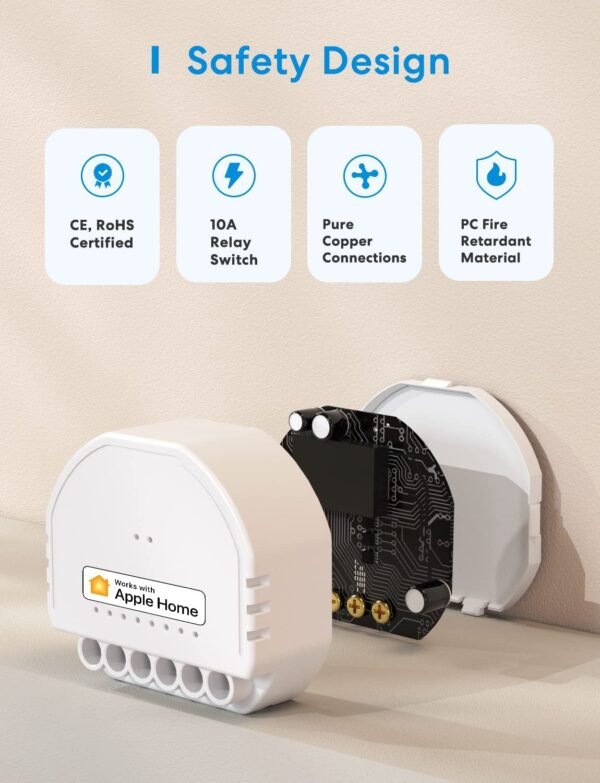 Meross Interruttore da incasso Smart Wi-Fi 220V Apple HomeKit - immagine 4