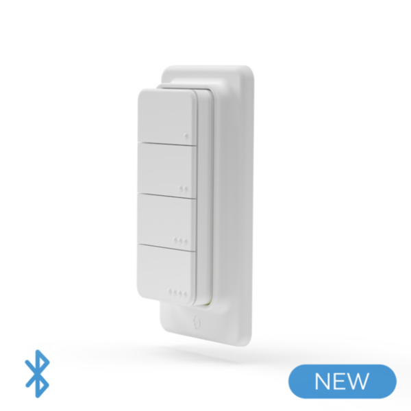 Shelly BLU RC Button 4 – Telecomando a Muro Bluetooth a 4 Tasti con Batteria