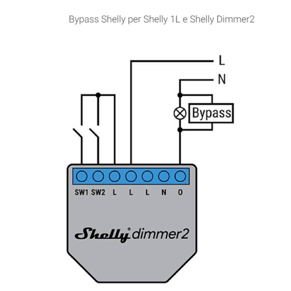 Shelly Bypass – Accessorio per Dimmer Shelly (Luci Bassa Potenza) - immagine 2