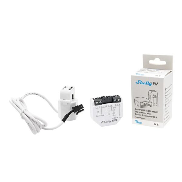 Shelly EM Gen 3 – Contatore di Energia WiFi con Pinza Amperometrica 50A - immagine 2