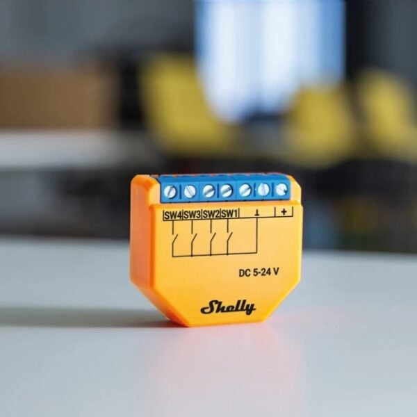 Shelly Plus I4 DC – Modulo di Controllo 4 Ingressi DC WiFi/Bluetooth - immagine 3