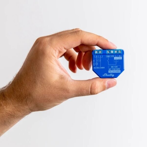 Shelly Plus 1 – Relè Smart 16A AC/DC con Contatto Pulito, WiFi/Bluetooth - immagine 4