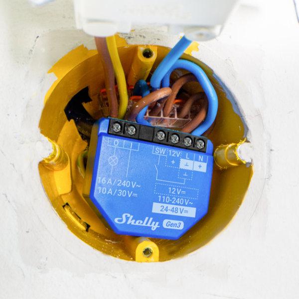 Shelly 1 Gen 3 – Relè Intelligente 16A AC/DC WiFi/Bluetooth con Contatto Pulito - immagine 3