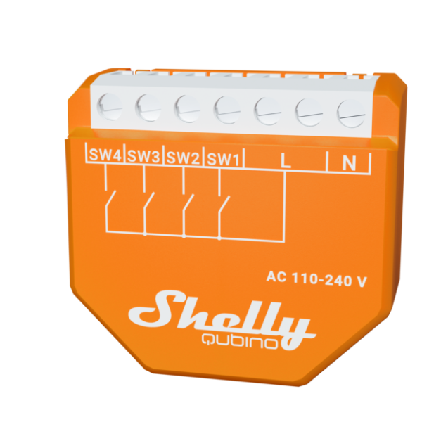 Shelly Qubino Wave i4 – Modulo Multi-Input per Automazione AC/DC - immagine 2