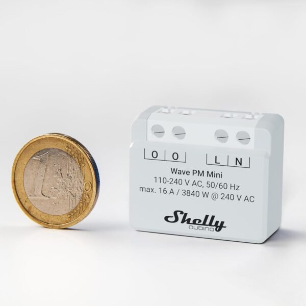 Shelly Qubino Wave PM Mini – Relè Ultra-Compatto con Power Monitoring - immagine 4