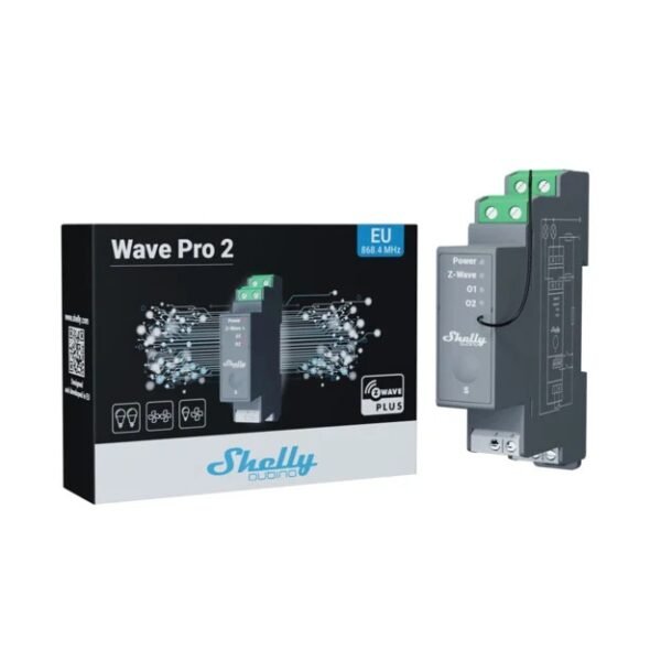 Shelly Qubino Wave PRO 2 – Relè Professionale AC/DC 2 Canali - immagine 3