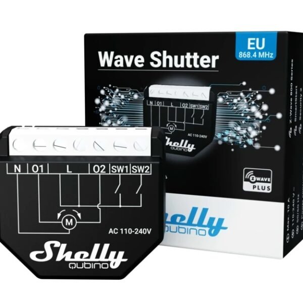 Shelly Qubino Wave Shutter – Controllo Tapparelle Smart AC/DC - immagine 4