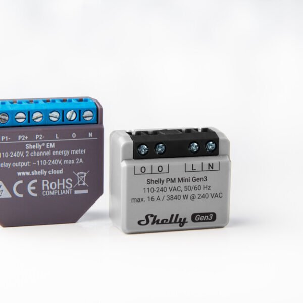 Shelly Mini PM Gen 3 – Modulo Smart 16A WiFi/Bluetooth con 4 Ingressi e Power Monitoring - immagine 2