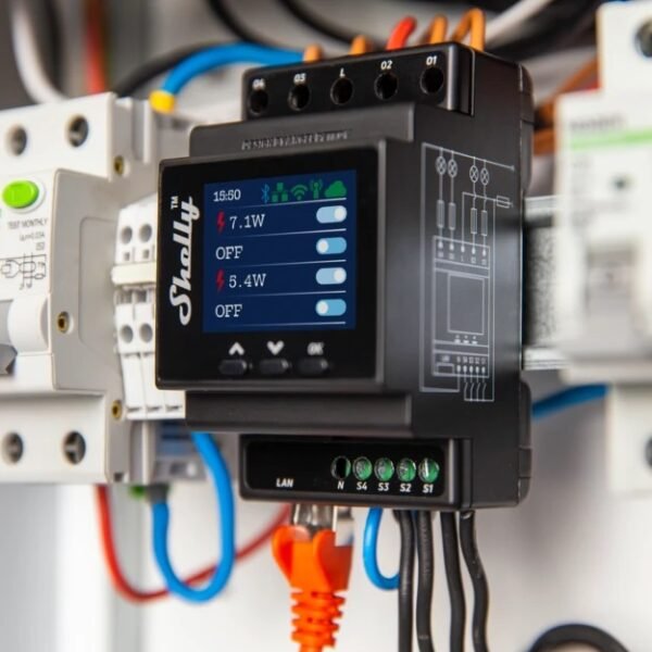 Shelly Pro 4PM – Relè DIN 4 Canali IP LAN/WiFi/Bluetooth con Power Monitoring - immagine 3