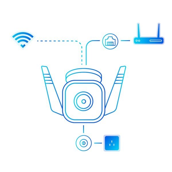 Telecamera sorveglianza Tapo TC65 2K Outdoor Wi-Fi/Ether - immagine 3