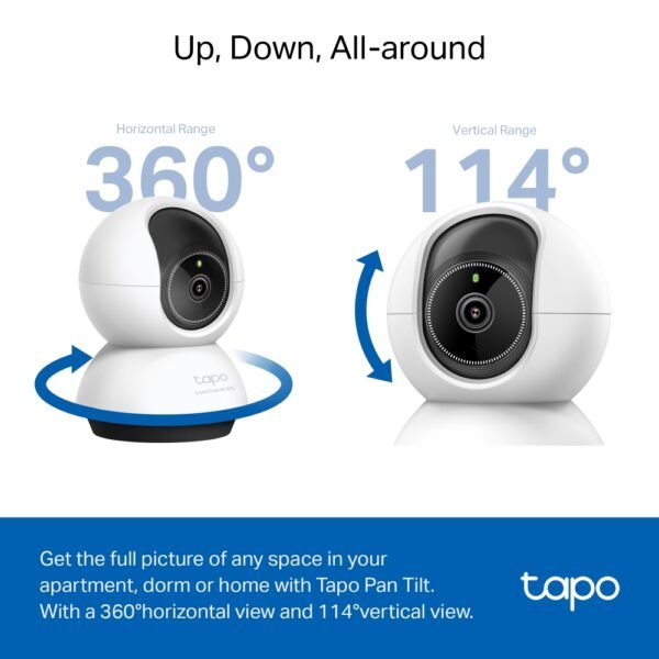 Telecamera smart da interno Tapo TC72 2K AI Pan/Tilt Wi-Fi - immagine 4