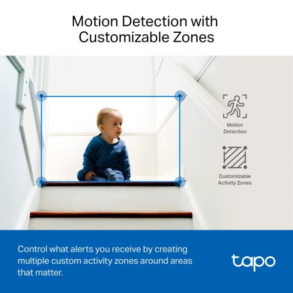 Telecamera smart da interno Tapo TC72 2K AI Pan/Tilt Wi-Fi - immagine 3