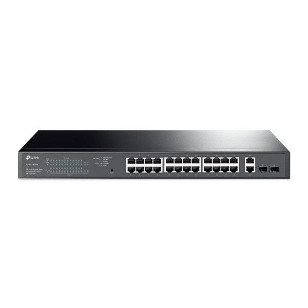 8-Port Gigabit Easy Smart PoE Switch with 24-Port PoE+ - Black