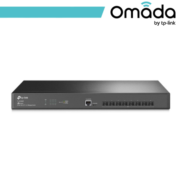 Omada Switch Managed Fibra L2+ 8 Porte 10GE SFP+ - SX3008F - Black