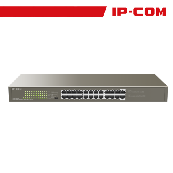 IP-COM Switch 24 porte Gbit da rack 250W - G1124P-24-250W - Gray