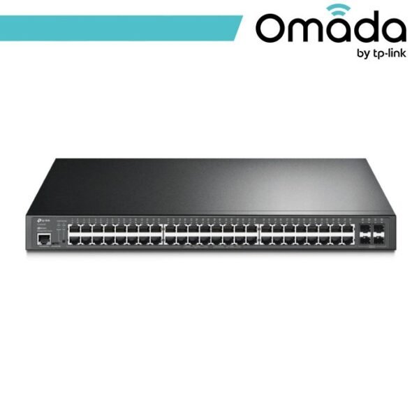 Omada Switch L2+ con 48 Porte Gigabit PoE+ 4 SFP - SG3452P - Black