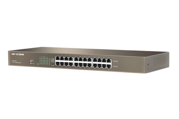 Switch 24 porte Gigabit Unmanaged Rack IP-COM G1024G - Light brown