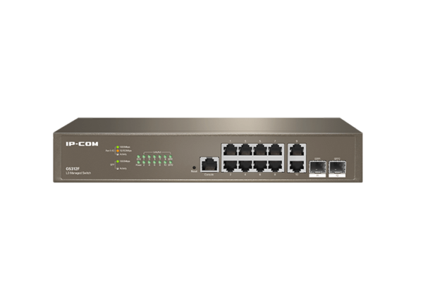 Switch L3 Managed 10x10/100/1000Base-T + 2 SFP Gigabit - Light brown