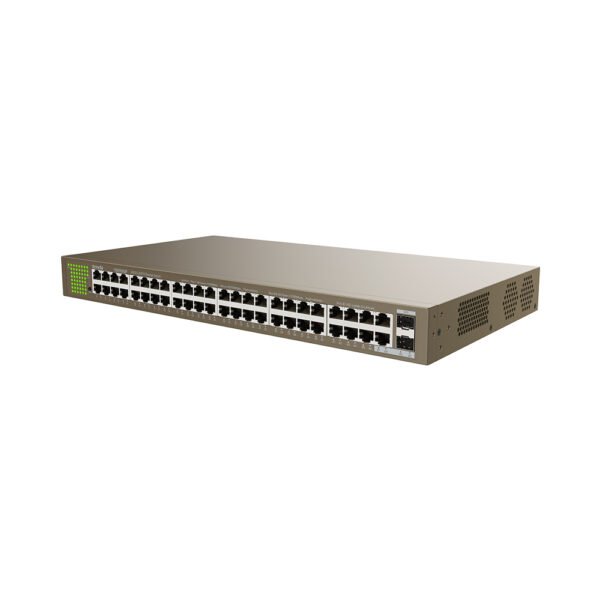 Switch Ethernet Unmanaged 48 Port Gigabit + 2SFP - Business - Light brown