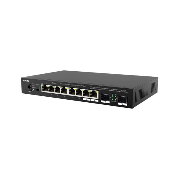 Switch Ethernet 2.5G 8 porte + 2 SFP - TEM2010F - Black