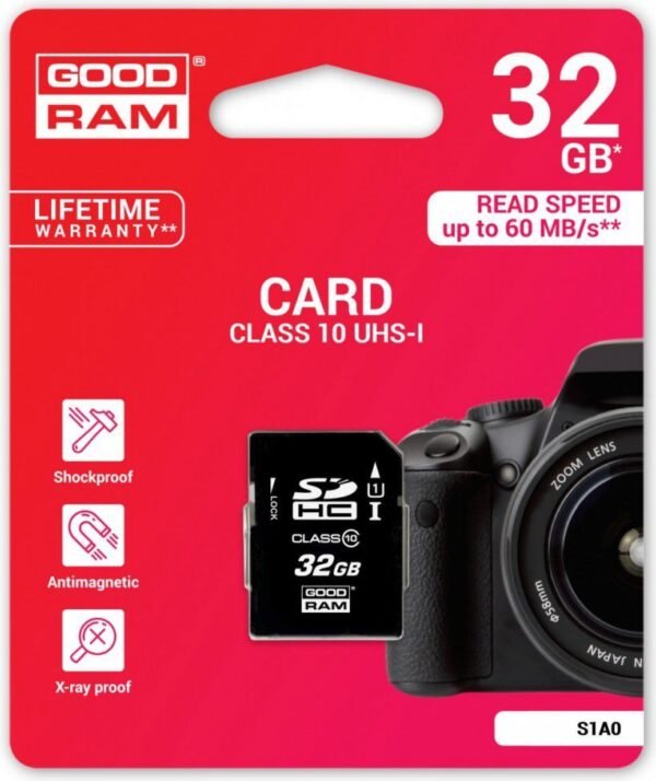 Scheda SD 32GB SDHC GoodRAM - blister retail - Black
