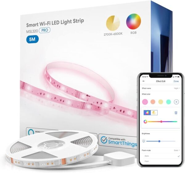 Meross Striscia LED PRO RGB + CCT Wi-Fi 5m - Apple HomeKit