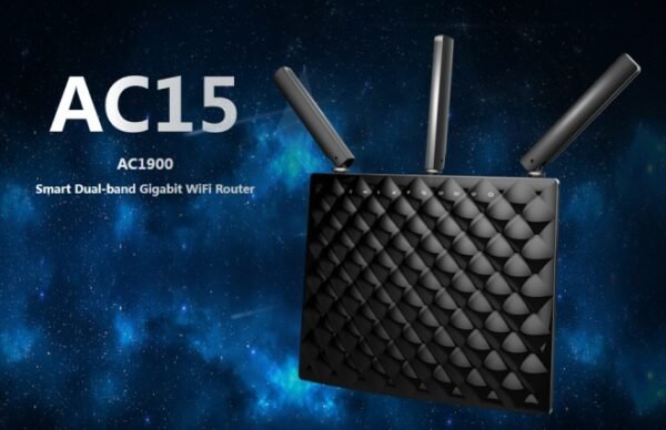Router Wireless 1900Mbps Dual Band Gigabit USB3.0, AC15 - Black
