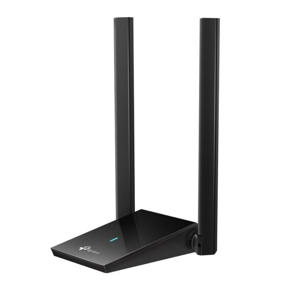 Scheda di rete Wi-Fi 6 AX1800 doppia antenna High-Gain e USB - Black