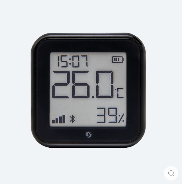 Shelly H&T Display Gen3 Nero – Sensore Temperatura e Umidità