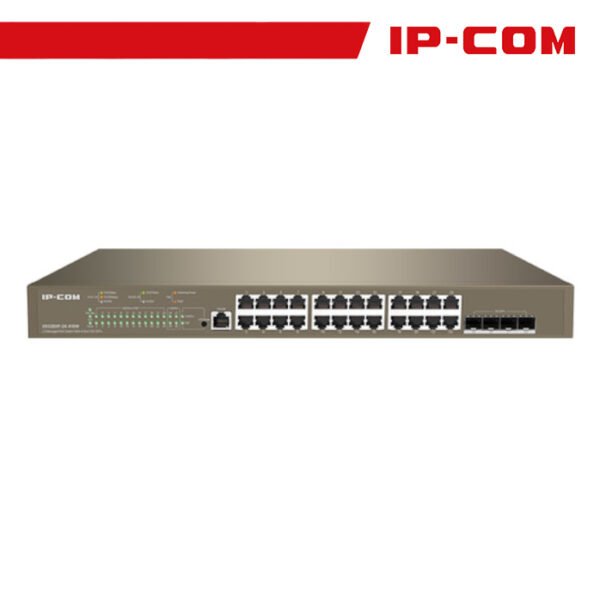 Switch PoE Cloud Managed 24 port GE + 4 SFP+ G5328XP-24-410W - Gray