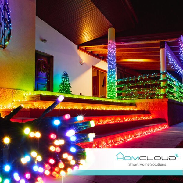 Stringa di 200 Luci decorative Smart a Led RGB-IC Wi-Fi+Bluetooth 20M - RGB