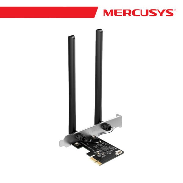 Mercusys AC1200 Wi-Fi Bluetooth PCIe Adapter - MA30E - Black