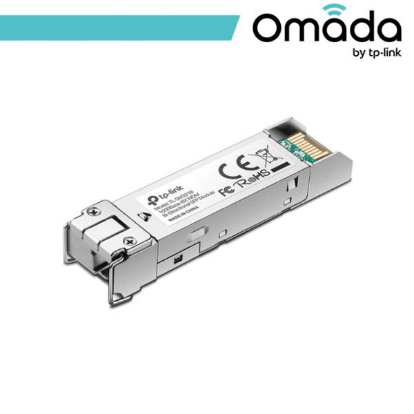Omada SFP Mini-GBIC monomodale bid. 1000 Base-BX10-U LC - SM321B - Silver