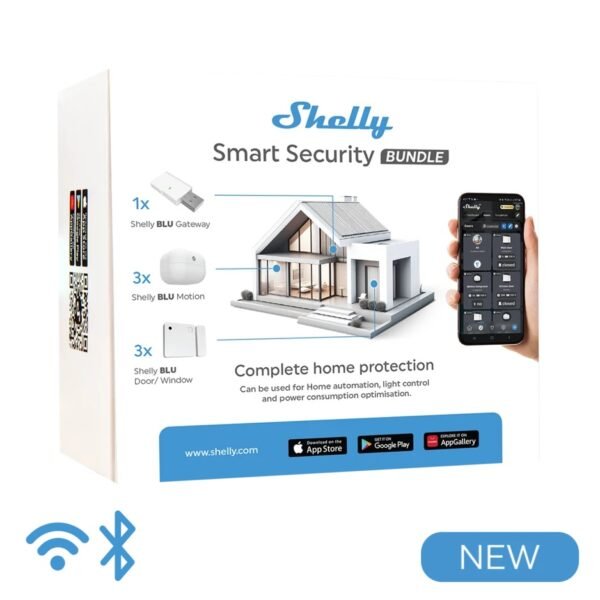 Shelly Smart Blu Bundle – Kit Sensori Bluetooth Completo con Hub Integrato