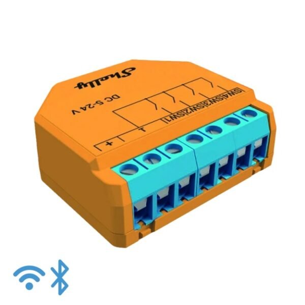 Shelly Plus I4 DC – Modulo di Controllo 4 Ingressi DC WiFi/Bluetooth