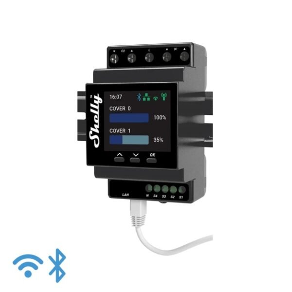 Shelly Pro Dual PM – Controllo Tapparelle Professionale con Power Monitoring