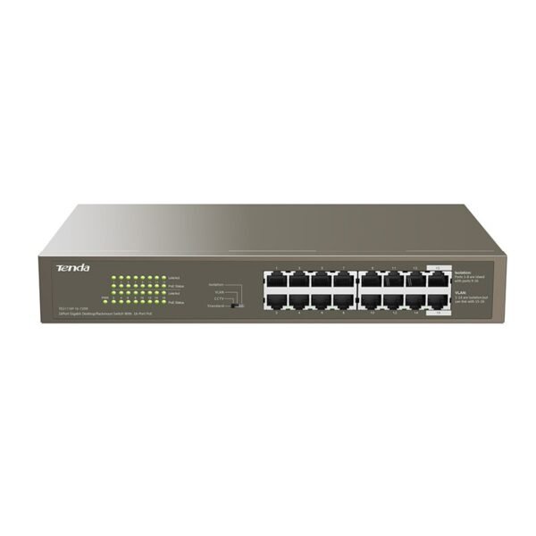 Switch 16 porte Gigabit PoE TEG1116P-16-150W - Brown