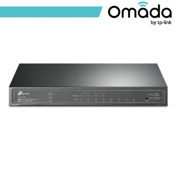 Omada Switch Smart Desktop con 8 Porte Gigabit di cui 4 PoE+ - Black