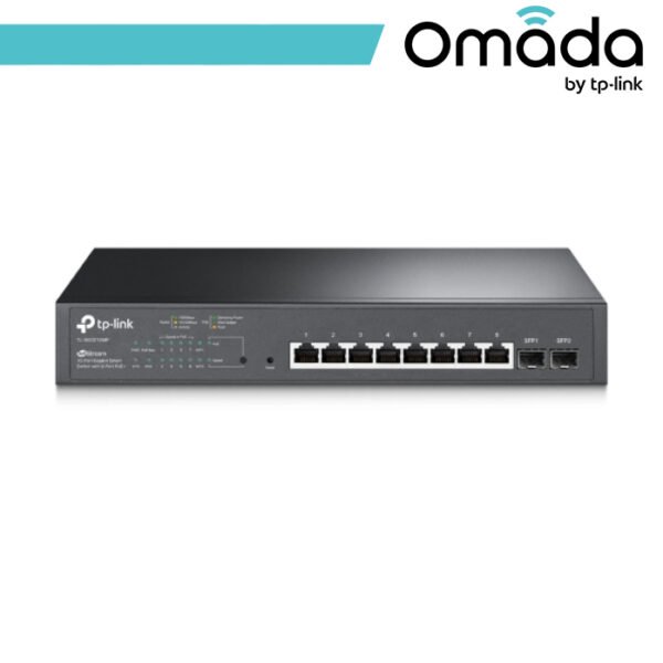Omada Switch Smart 10 Porte Gigabit di cui 8 PoE+ - Black