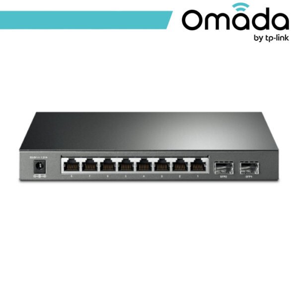 Omada Smart Switch JetStream Gigabit 8 Porte PoE+ 2 SFP - SG2210P - Black