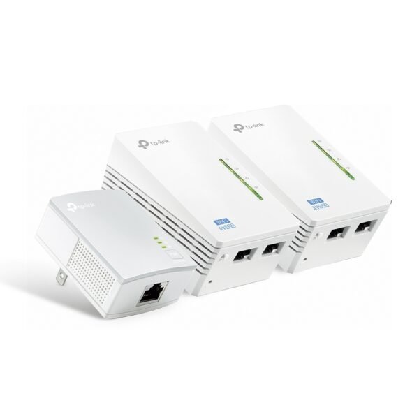 Kit powerline AV600 WiFi 300Mbps 2 Porte LAN (3 Pezzi) - White