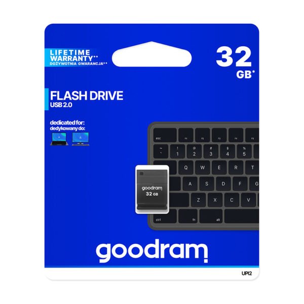 Pendrive Goodram UPI2 32GB USB MINI 2.0 blk - retail blister - White